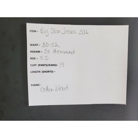 Big Star Natalie Denim Jeans Women's Size 30L Mid Rise Light Wash - Picture 6 of 7